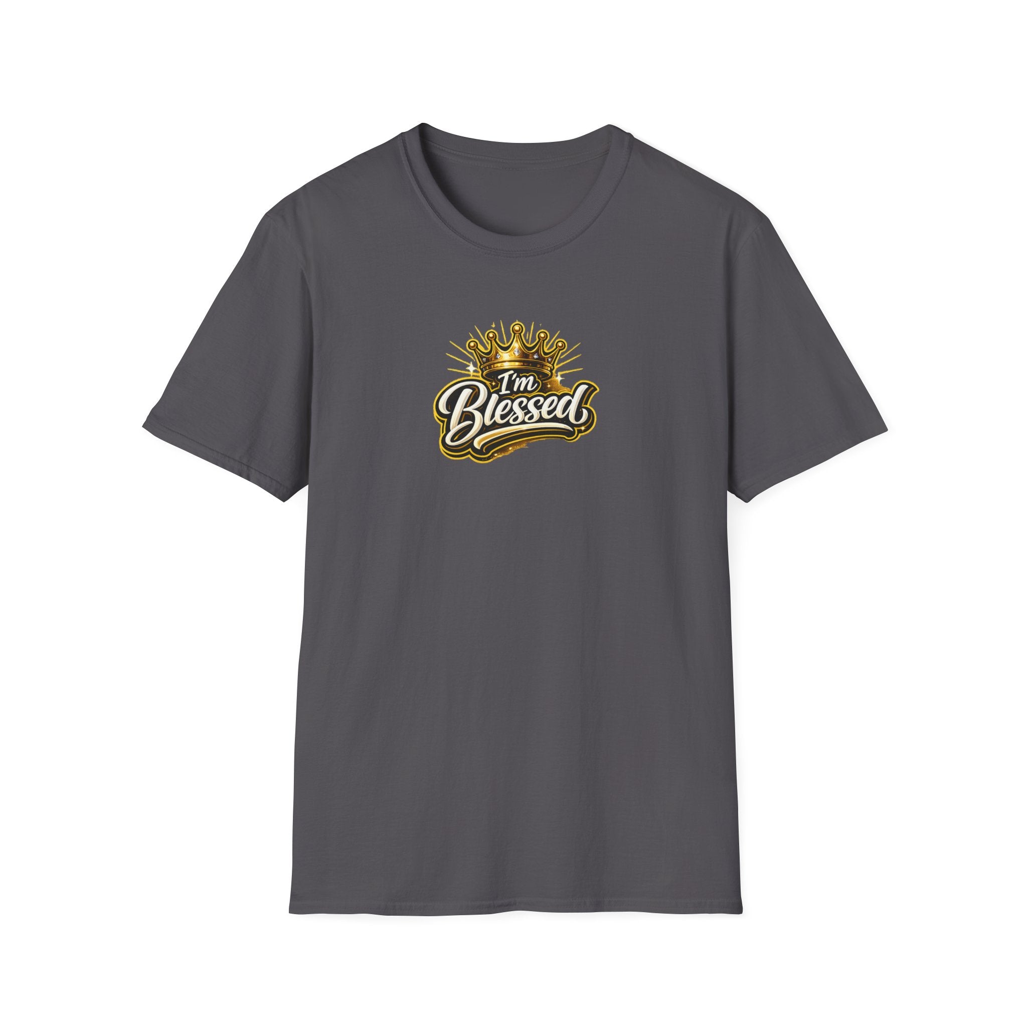 I'm Blessed T‑Shirt — Gold Crown Inspirational Faith Tee