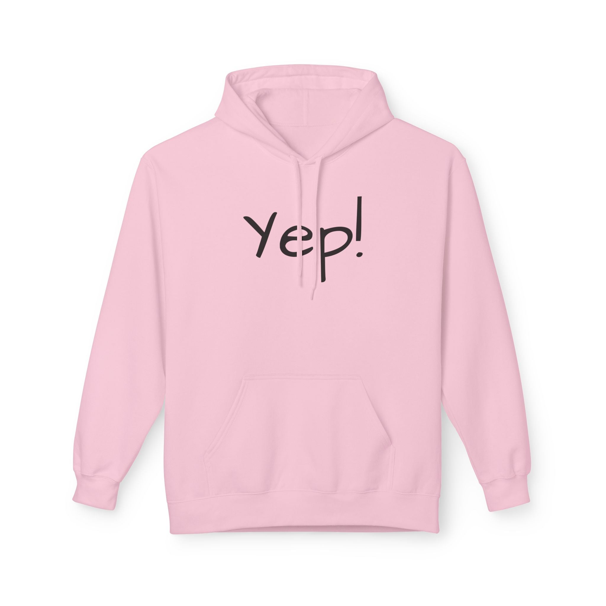 Yep! Hoodie — Minimal Casual Graphic Pullover