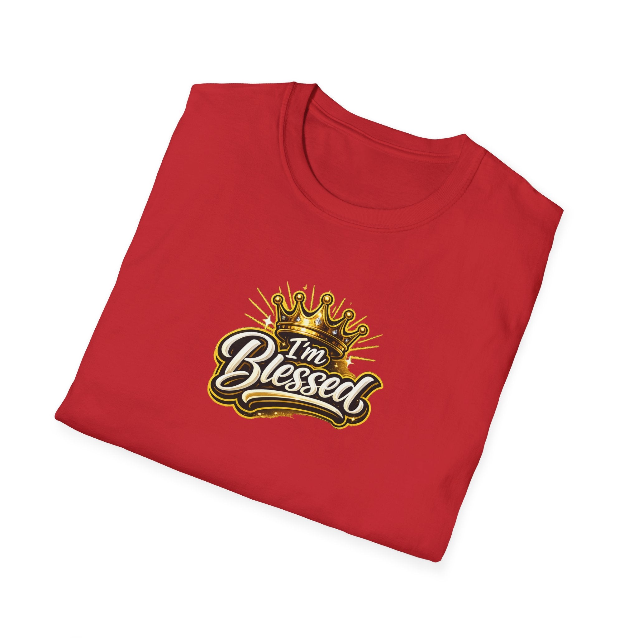 I'm Blessed T‑Shirt — Gold Crown Inspirational Faith Tee