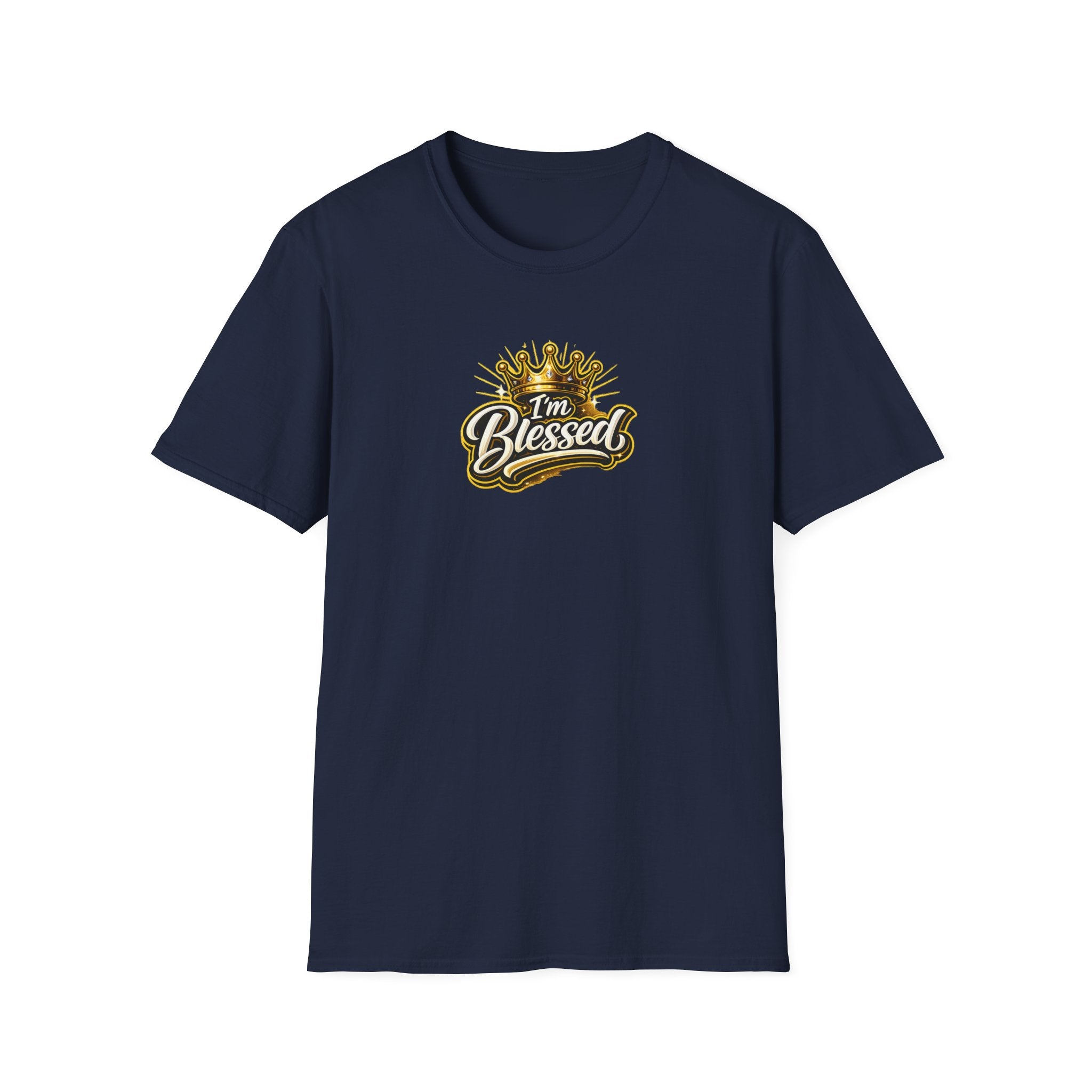 I'm Blessed T‑Shirt — Gold Crown Inspirational Faith Tee