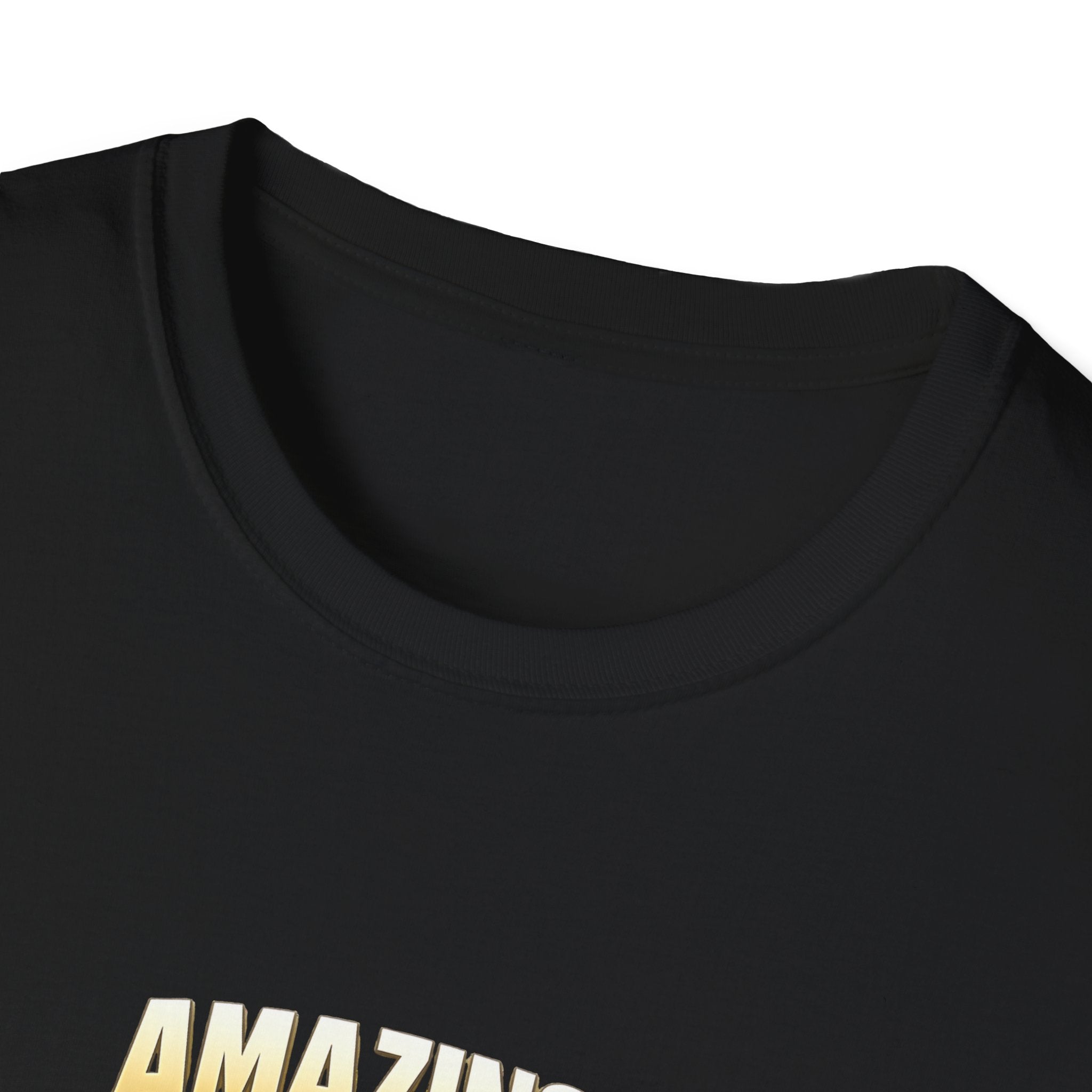 T-Shirt — "Amazing!" Gold Retro Script Graphic Tee