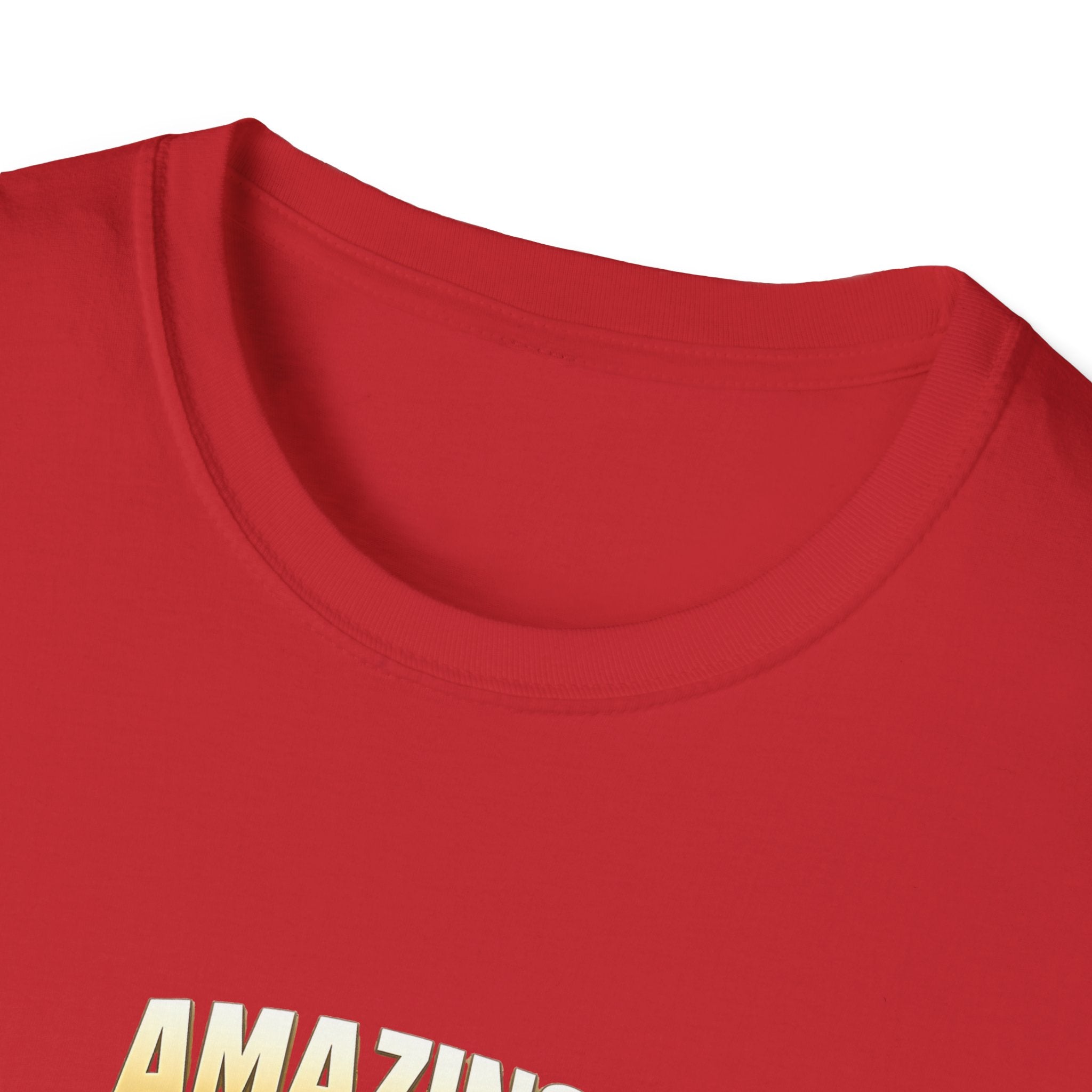 T-Shirt — "Amazing!" Gold Retro Script Graphic Tee