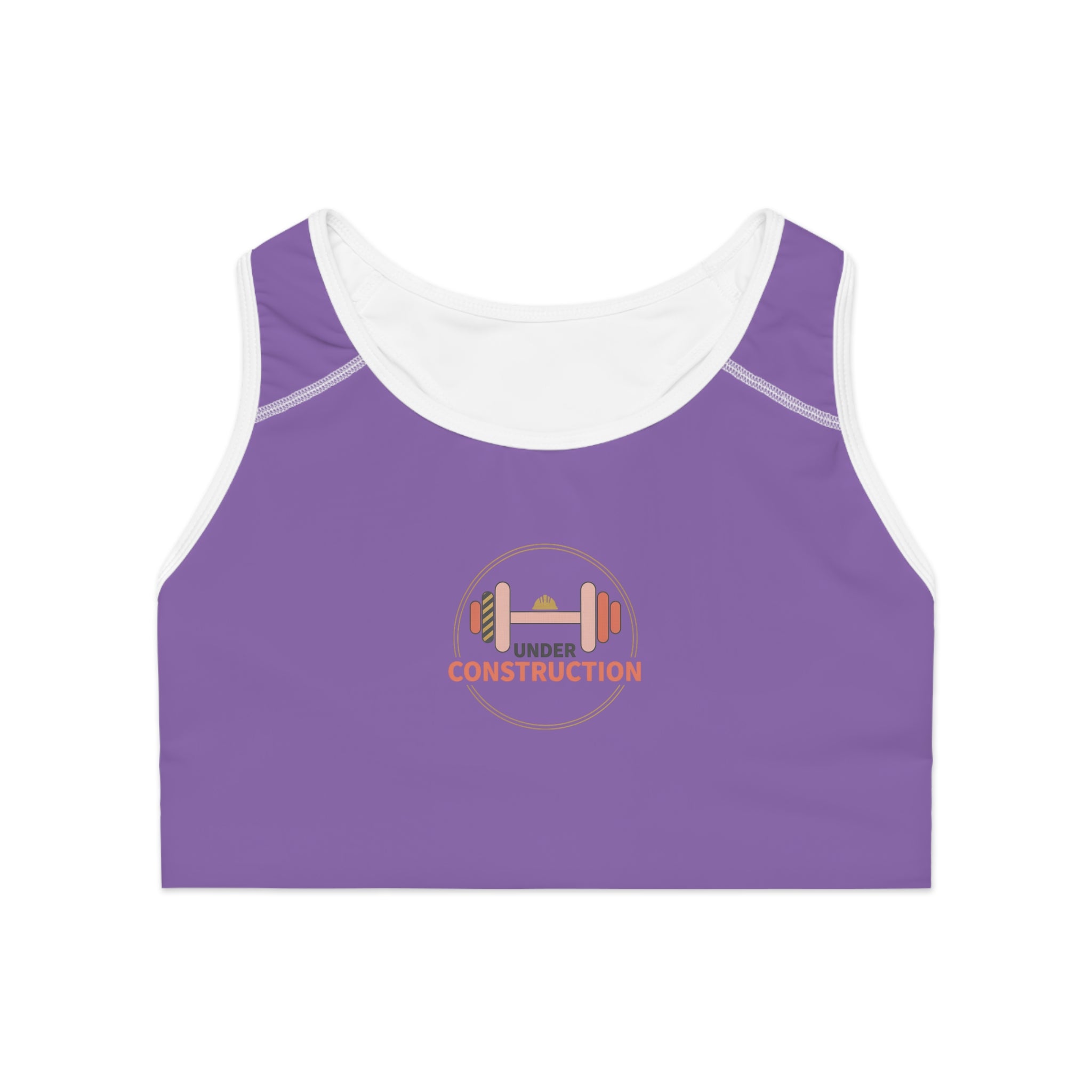 "Under Construction" Sports Bra