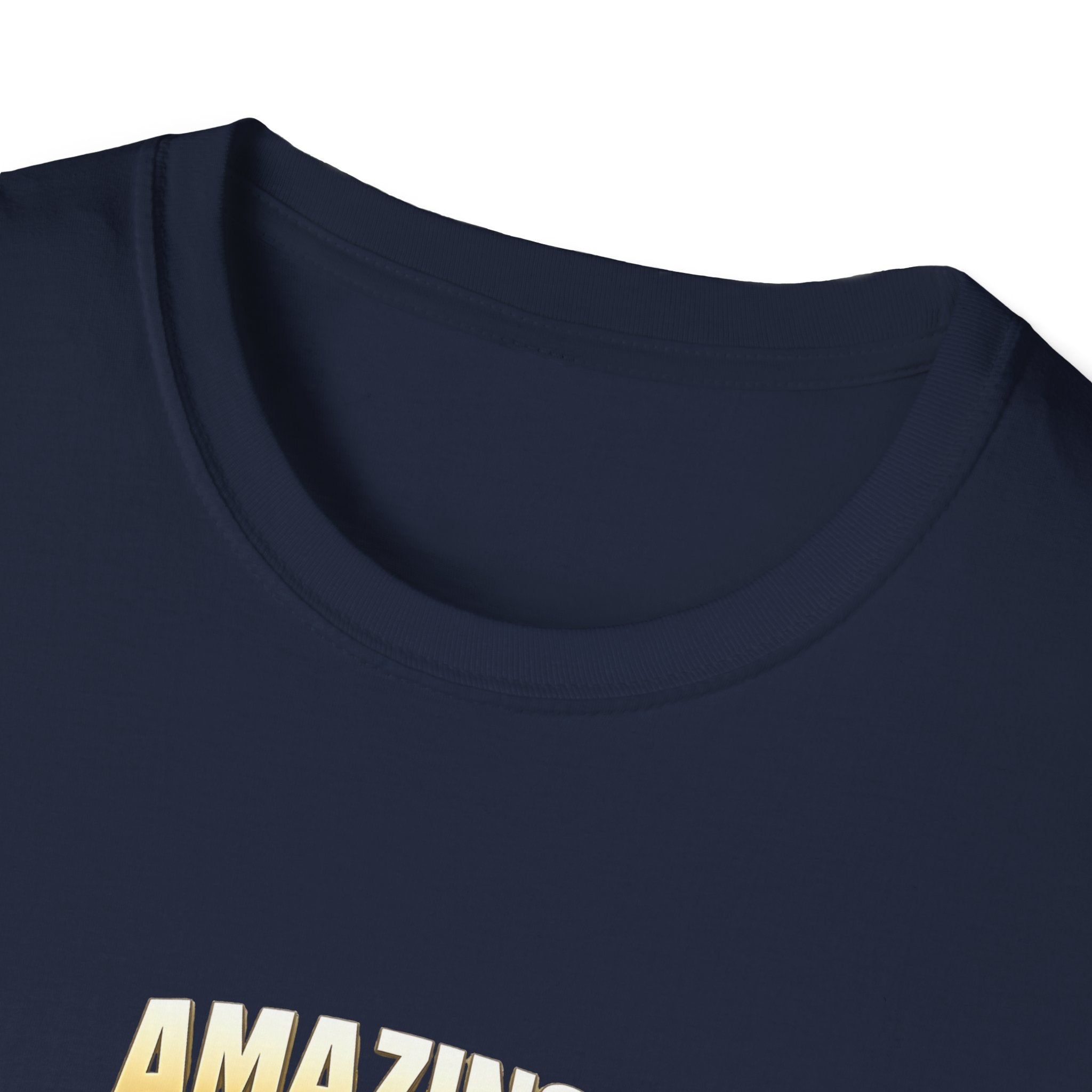 T-Shirt — "Amazing!" Gold Retro Script Graphic Tee