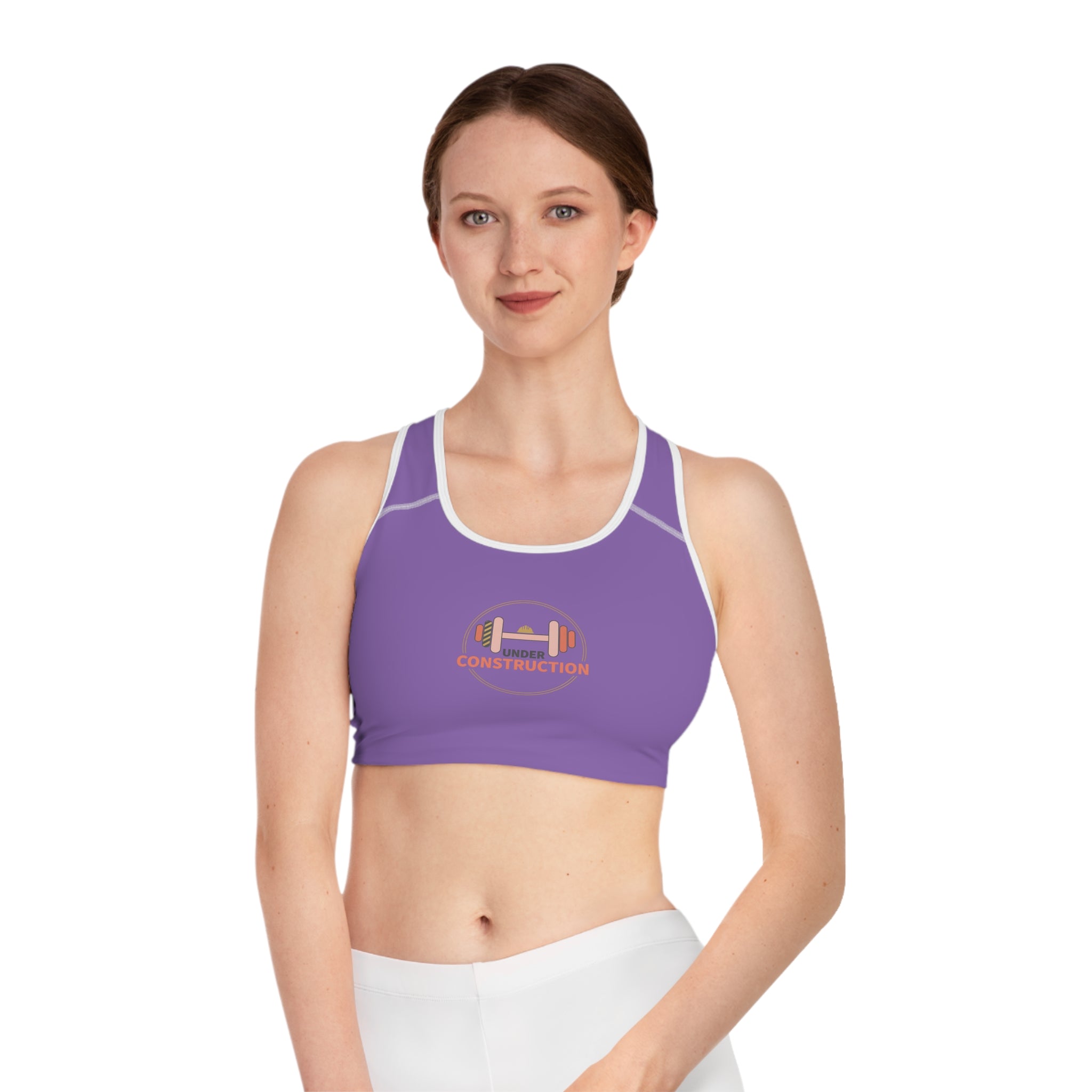 "Under Construction" Sports Bra