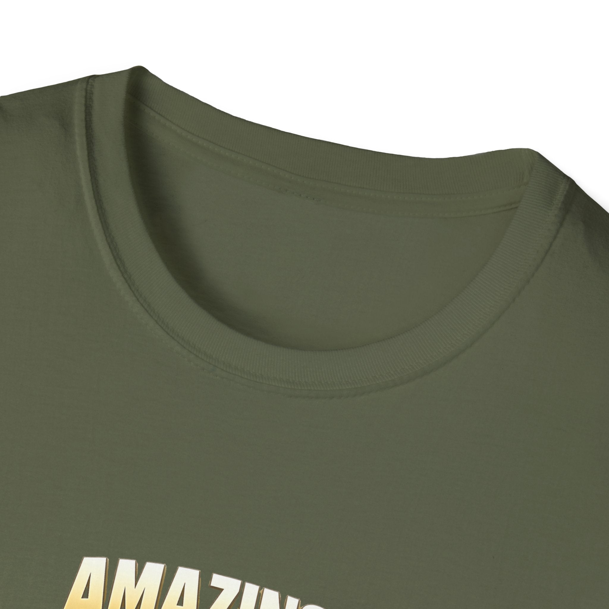 T-Shirt — "Amazing!" Gold Retro Script Graphic Tee