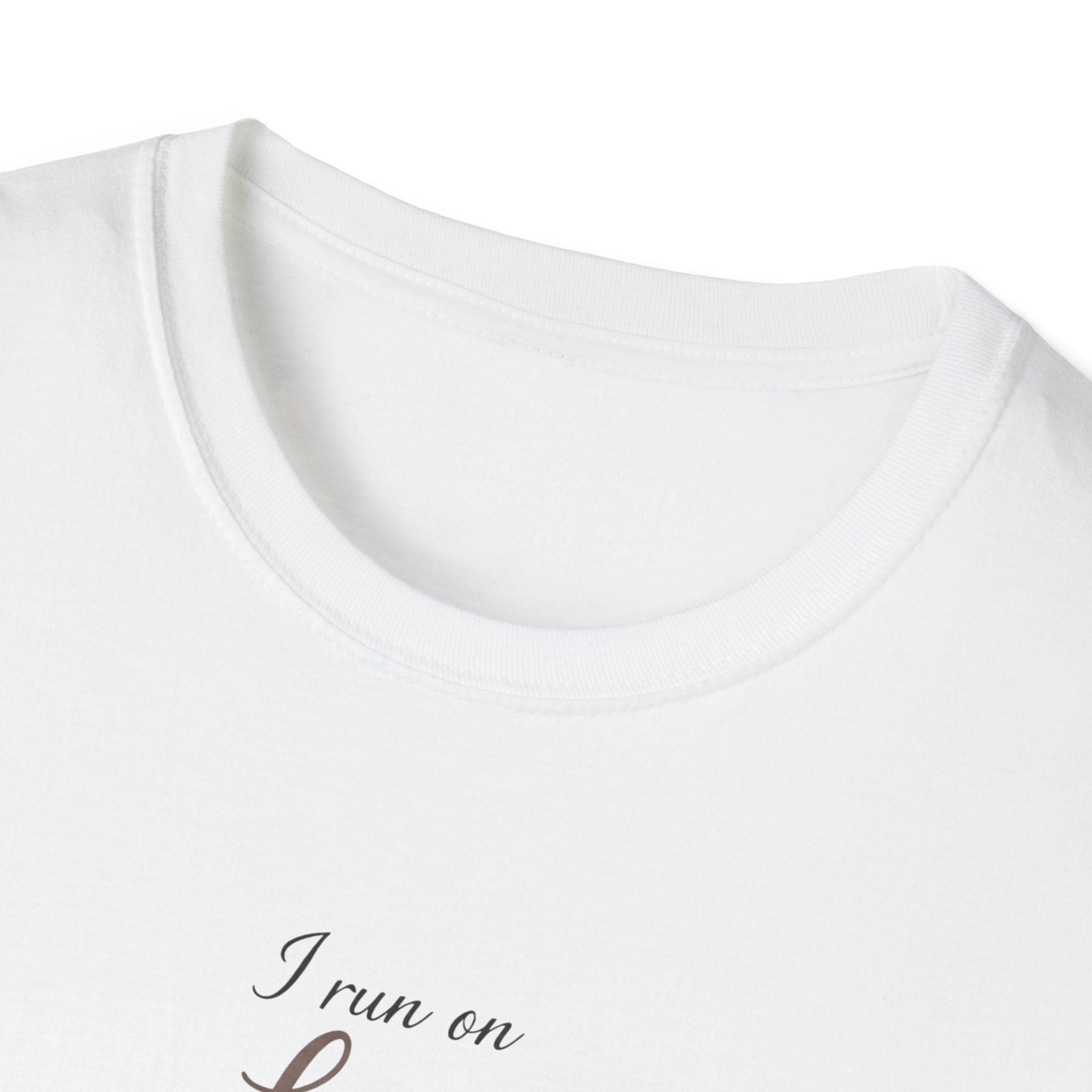 "I Run On Love Laughter & Coffee" Minimal Graphic Tee