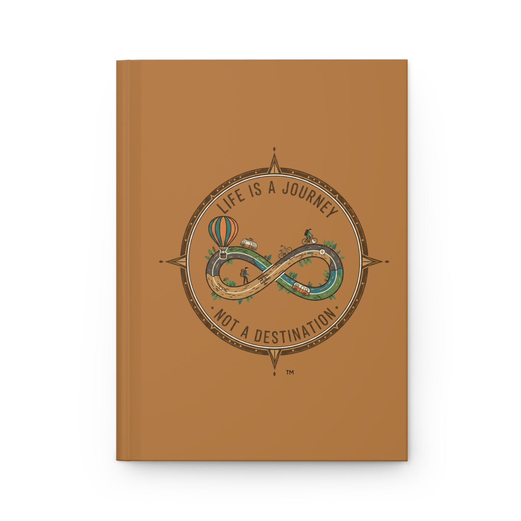 Hardcover Travel Journal — "Life Is A Journey, Not A Destination" Adventure Notebook
