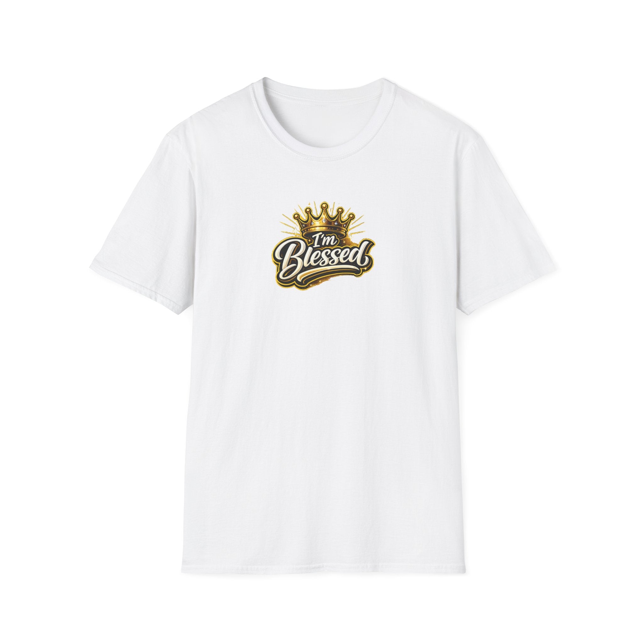 I'm Blessed T‑Shirt — Gold Crown Inspirational Faith Tee