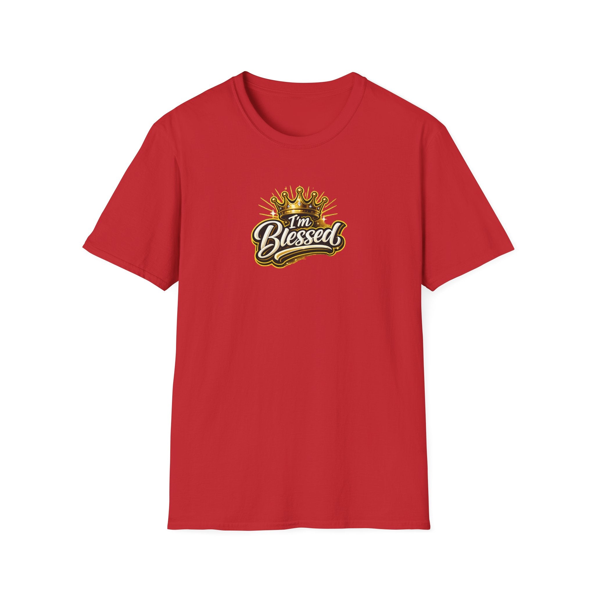 I'm Blessed T‑Shirt — Gold Crown Inspirational Faith Tee
