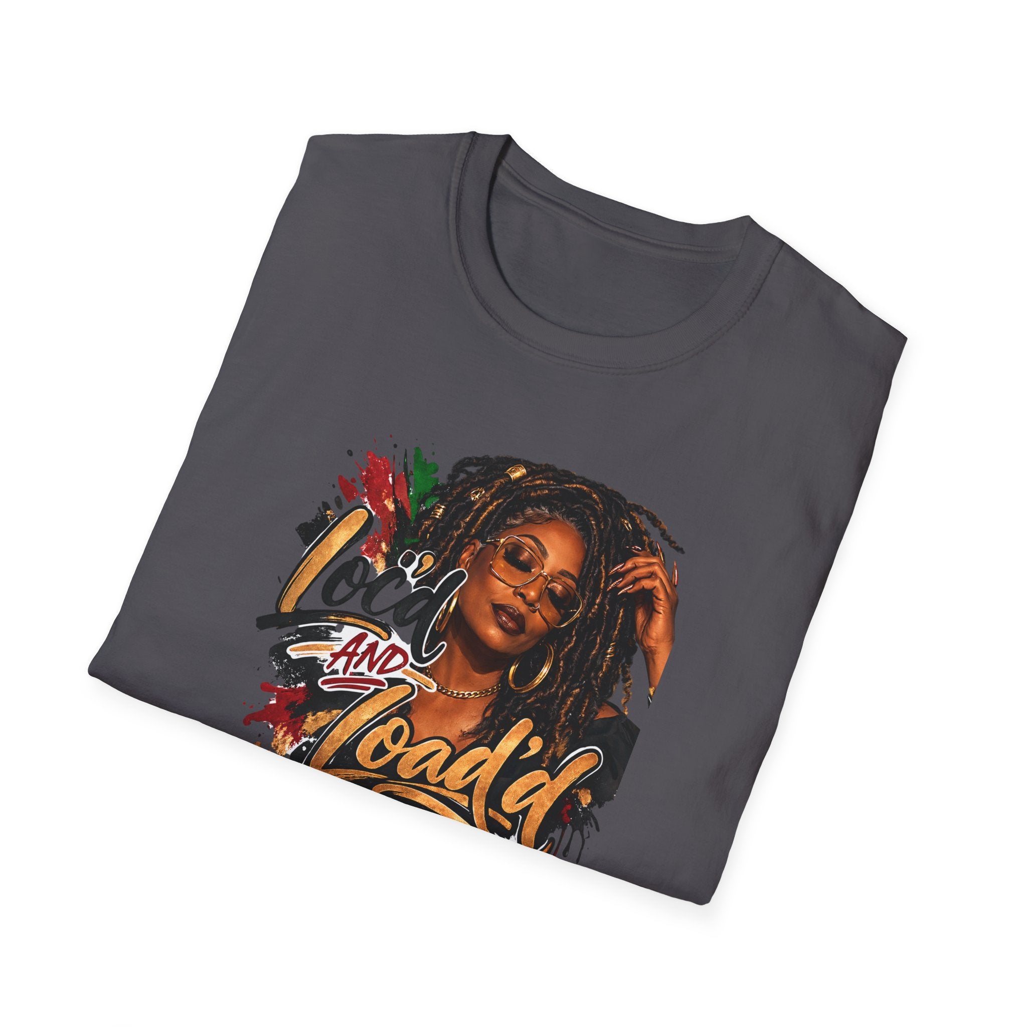 Bold Rasta Portrait “Loc'd and Loaded” Graphic Tee