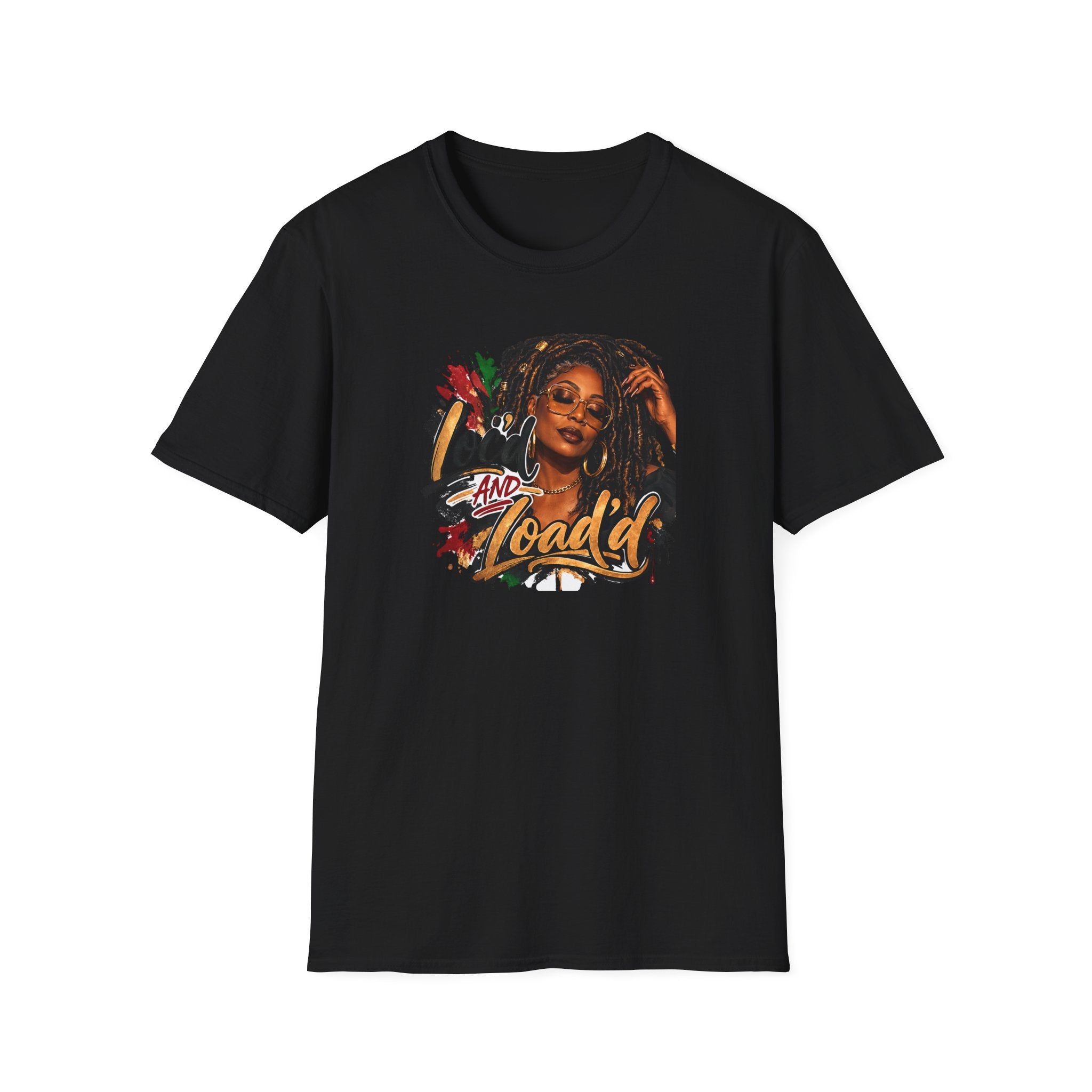 Bold Rasta Portrait “Loc'd and Loaded” Graphic Tee