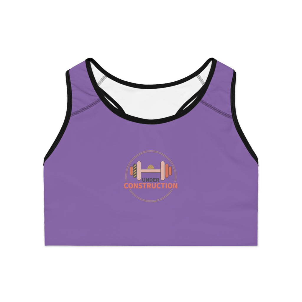 "Under Construction" Sports Bra