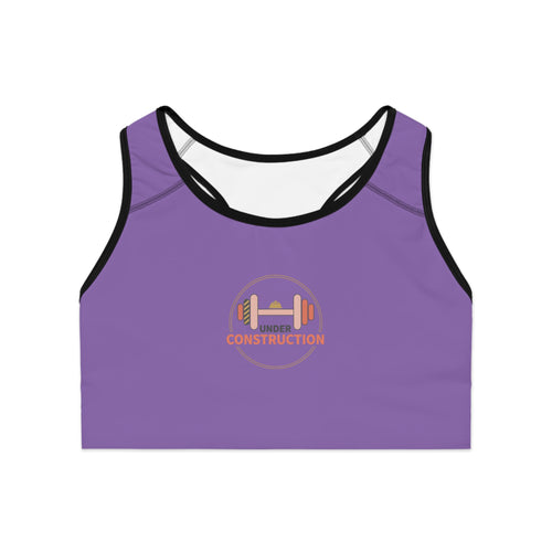 "Under Construction" Sports Bra
