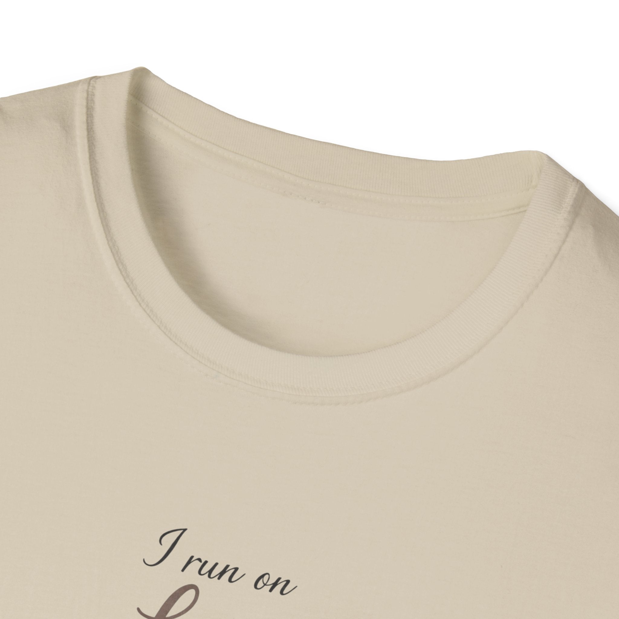 "I Run On Love Laughter & Coffee" Minimal Graphic Tee