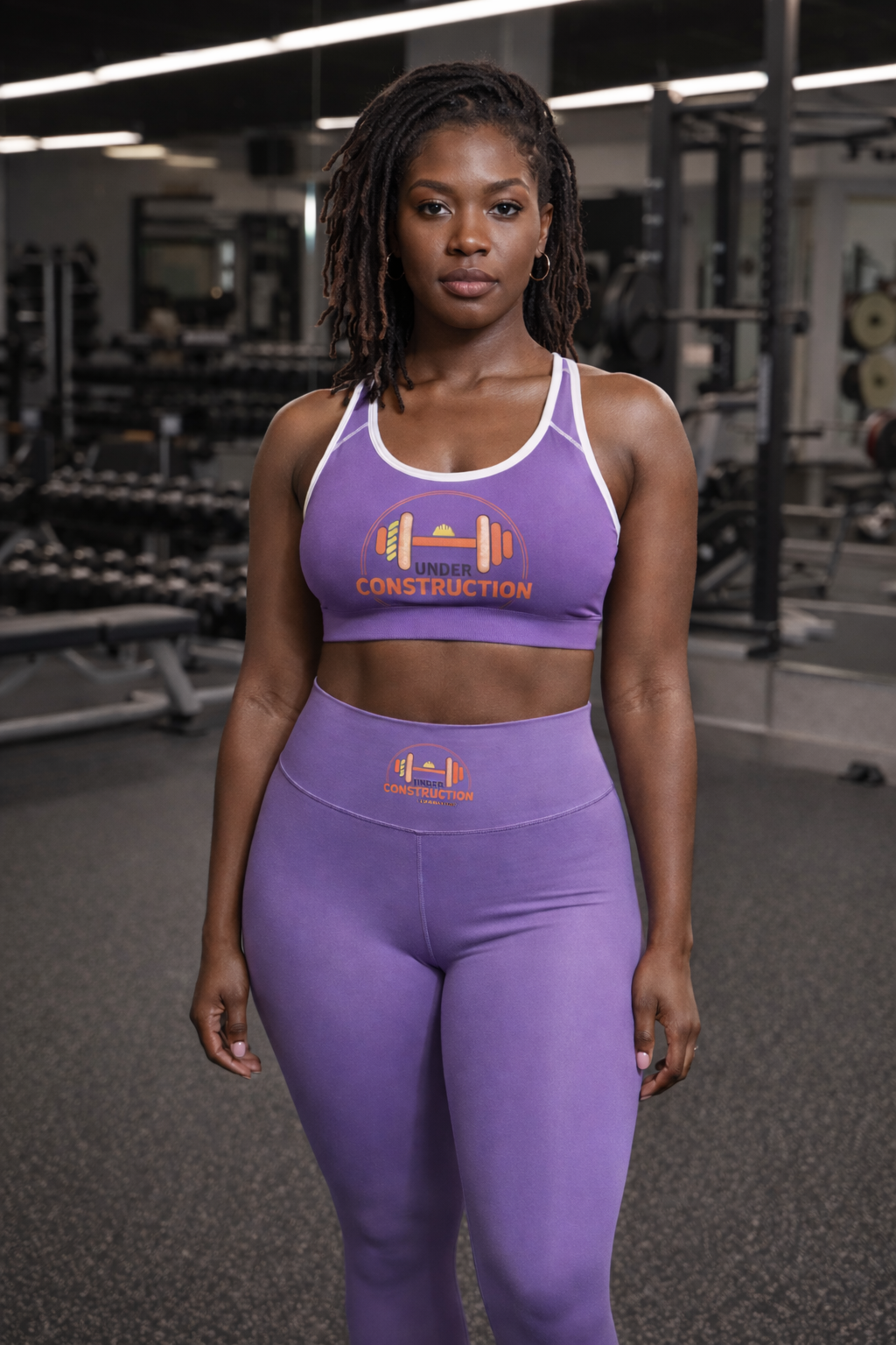 "Under Construction" Sports Bra