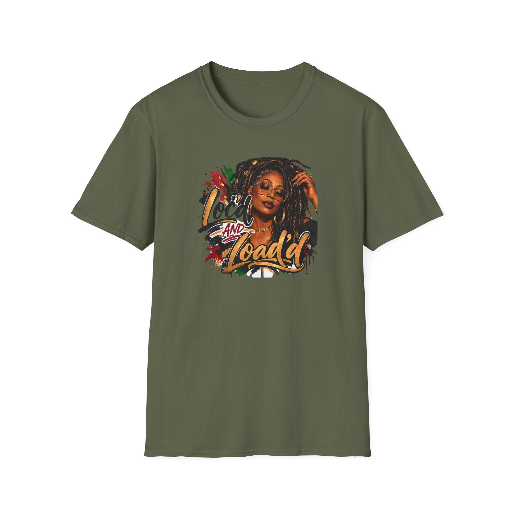 Bold Rasta Portrait “Loc'd and Loaded” Graphic Tee