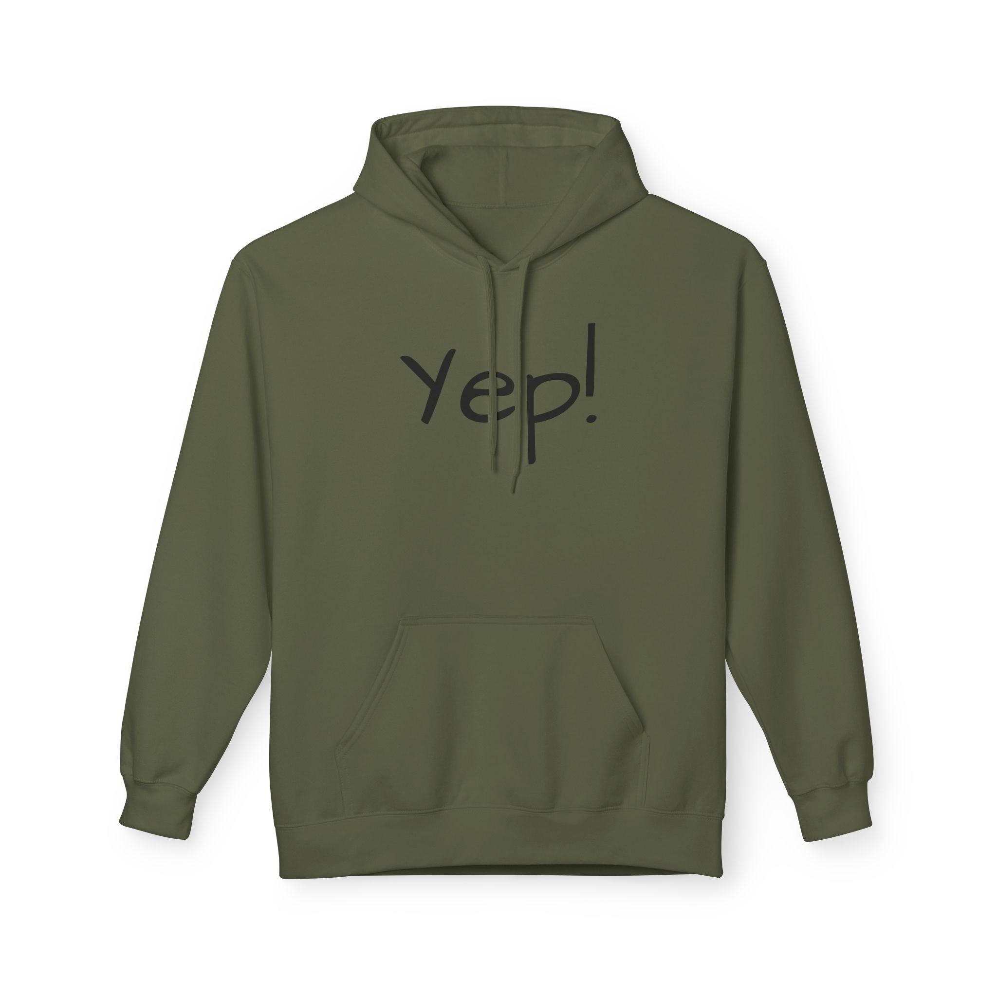 Yep! Hoodie — Minimal Casual Graphic Pullover