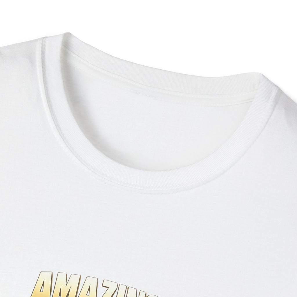 T-Shirt — "Amazing!" Gold Retro Script Graphic Tee