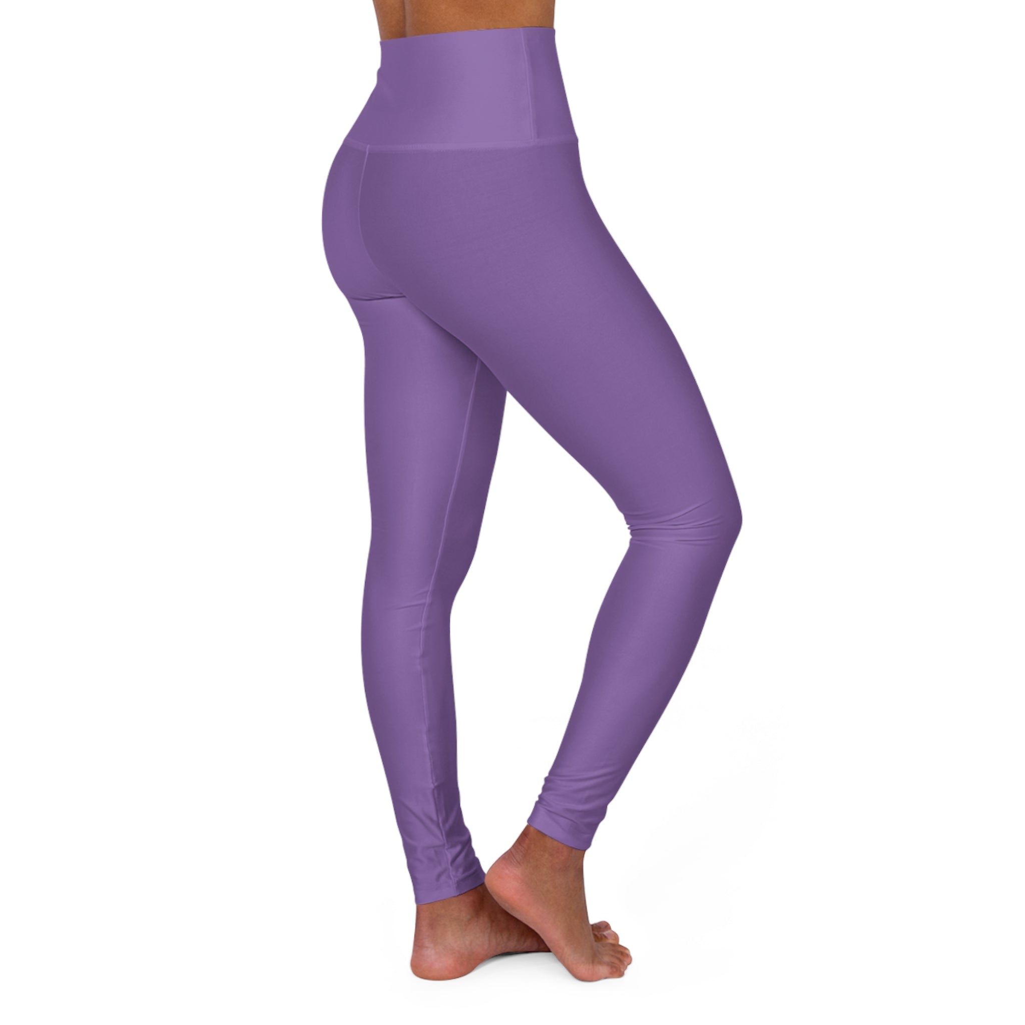 High-Waist Lavender Yoga Leggings