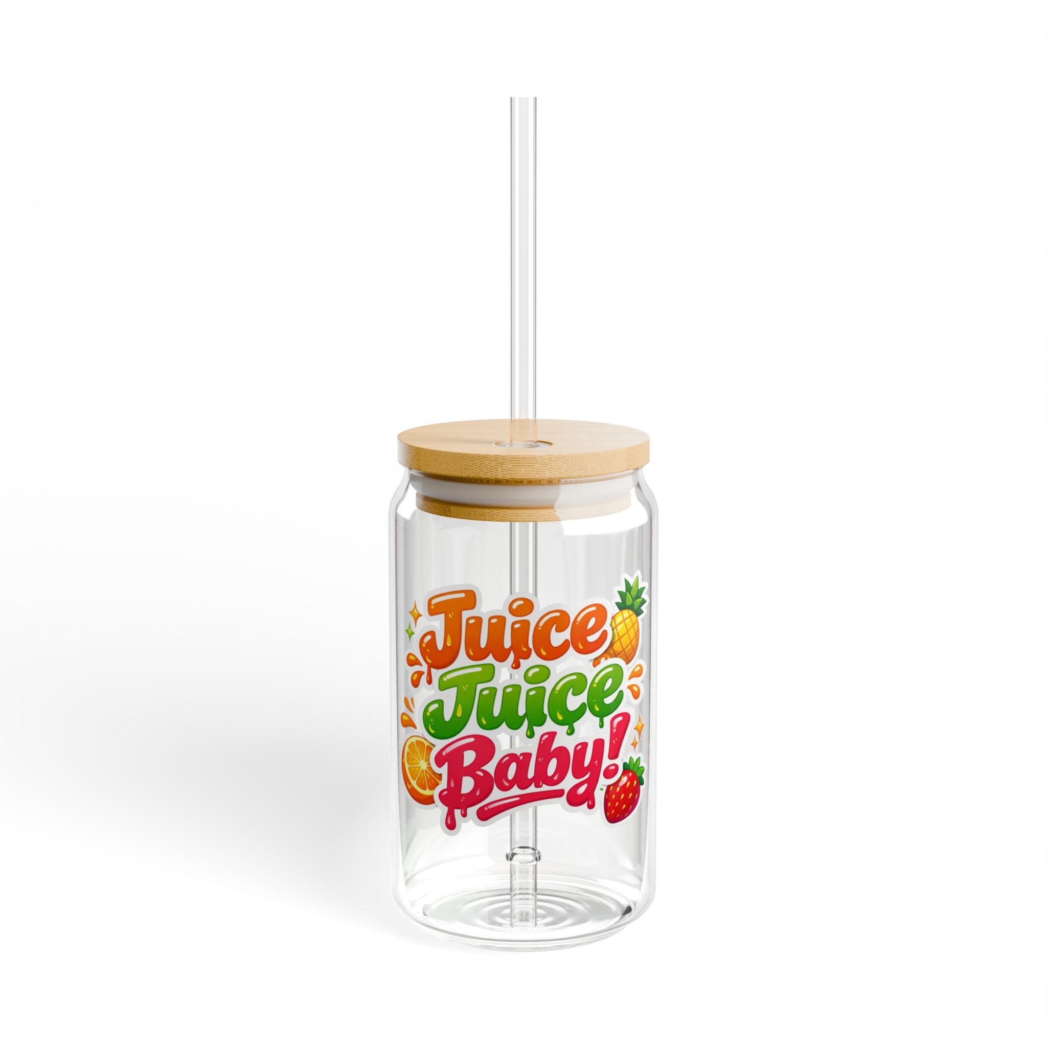 Juice Juice Baby Sipper Glass — 16oz Cute Straw Cup
