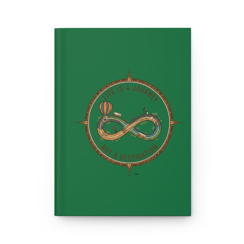 Journey-Inspired Hardcover Journal — “Life Is a Journey, Not a Destination”