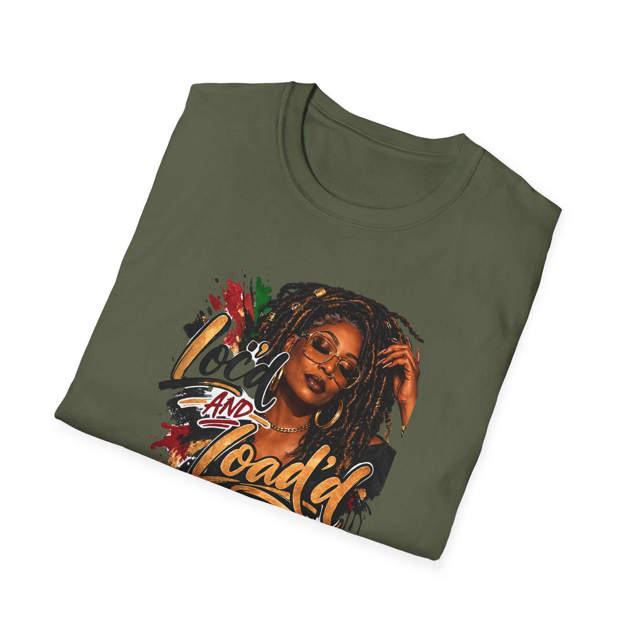 Bold Rasta Portrait “Loc'd and Loaded” Graphic Tee