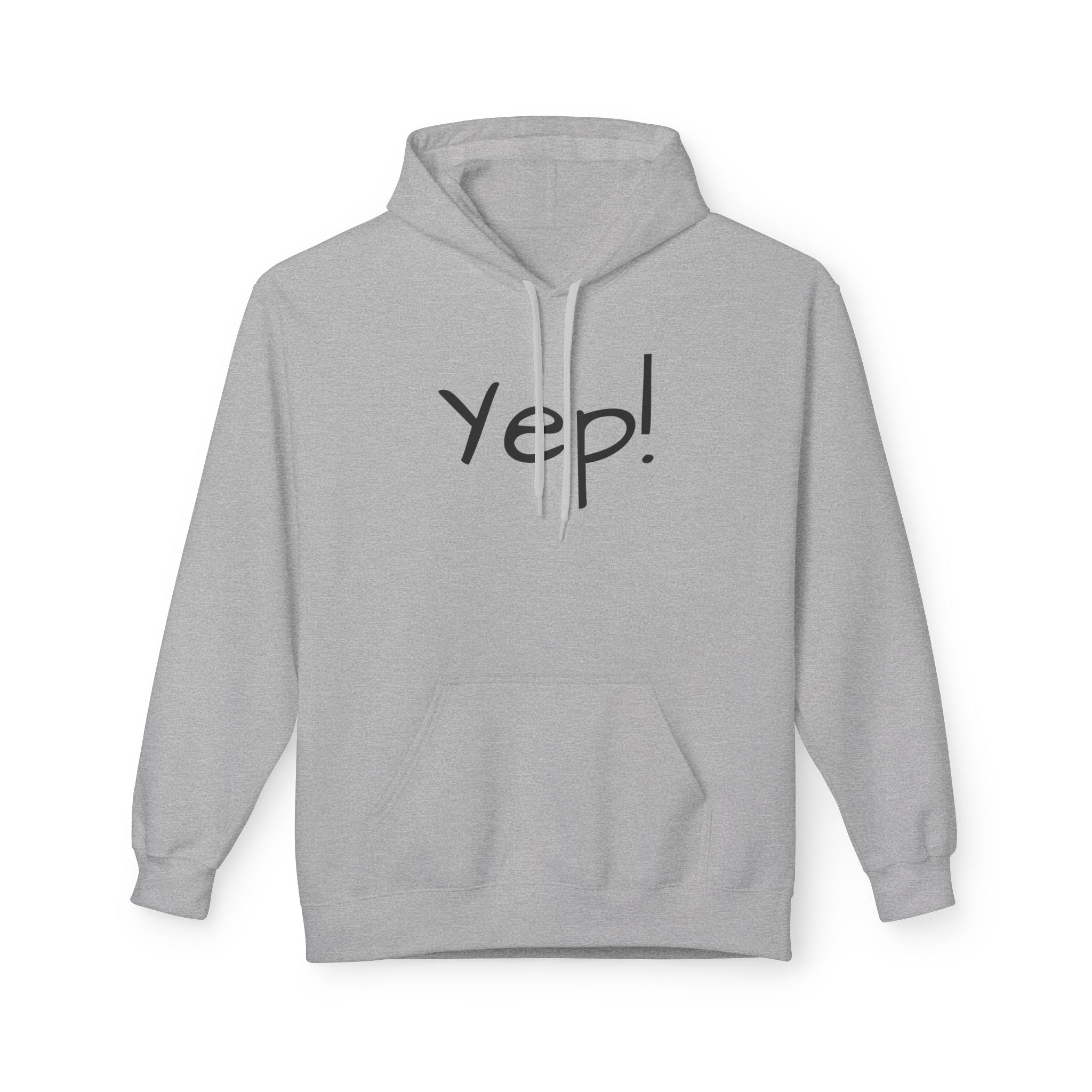 Yep! Hoodie — Minimal Casual Graphic Pullover