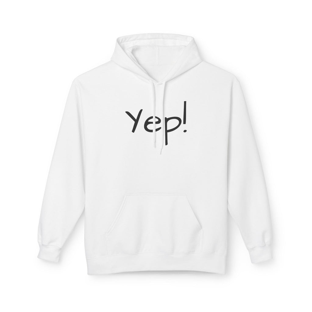 Yep! Hoodie — Minimal Casual Graphic Pullover