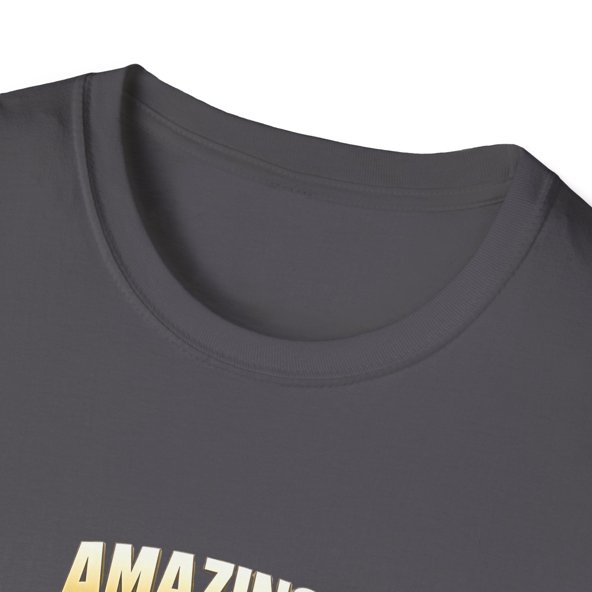 T-Shirt — "Amazing!" Gold Retro Script Graphic Tee