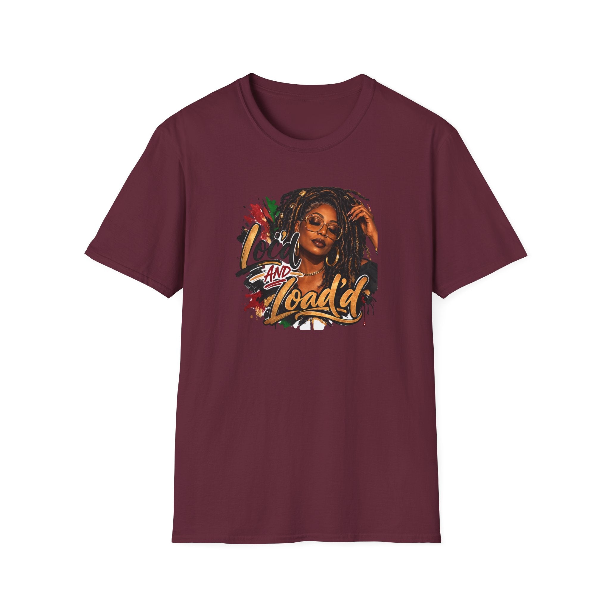 Bold Rasta Portrait “Loc'd and Loaded” Graphic Tee