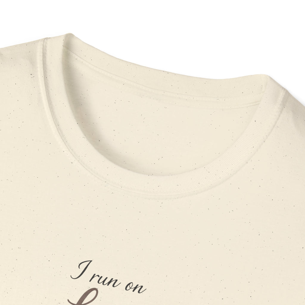 "I Run On Love Laughter & Coffee" Minimal Graphic Tee