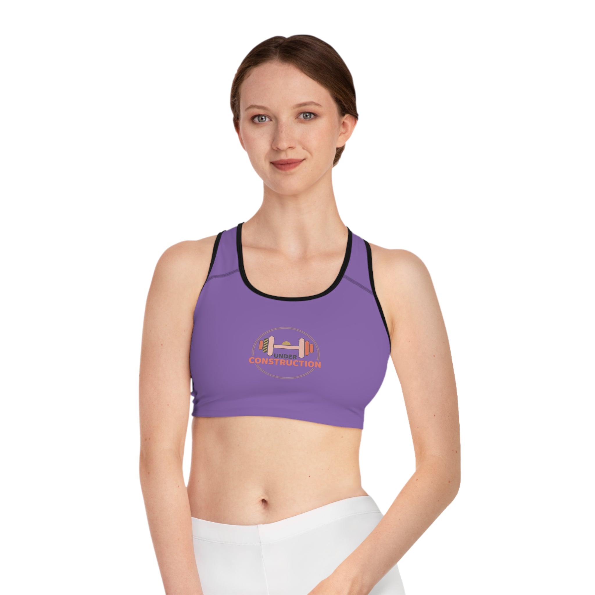 "Under Construction" Sports Bra